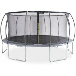 Trampoline rond � 490cm gris avec filet de protection int�rieur - jupiter inner ? nouveau mod�le - trampoline ...