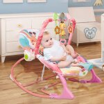 Transat pour bb - vibrations apaisantes, sons, arche de jeu avec 3 jouets, ds la naissance  11 kg, ...