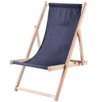 Kadax - transat en bois, chaise de jardin de plage pliante