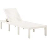 Helloshop26 - transat chaise longue bain de soleil lit de jardin terrasse meuble d'extrieur plastique ...