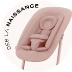 Transat lemo 2 cybex rose - dossier ajustable - evolutif - mixte