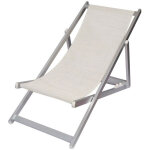 Mediawave store - transat pliant 3 positions aluminium modèle soverato en textilène couleur: beige Mediawave store - transat pliant 3 positions aluminium modèle soverato en textilène couleur: beige