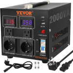 Transformateur 220 v?110 v convertisseur de tension elevateur abaisseur 2000 va transformateur de puissance ...