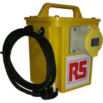Rs pro - transformateur d'isolement portable 3kva, primaire 230v c. a. , secondaire 110 (55v, 1 x 16 ...