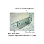 Morin - trappe de capture avec porte basculante + porte accs dsignation : trappe capture 100237