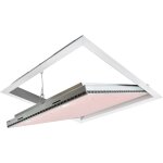 Trappe coupe - feu 60min (1h) pour plafond - pose en applique 500x500