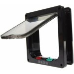 Trappe de porte avec serrure pour chat et chien adapt�e aux animaux de compagnie (taille : 19 x 19, 7 ...