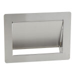 Trappe rectangle de poubelle encastrable - multi - usage - dcor : inox bross - sugatsune