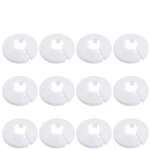 Treetalk - 12 pcs cache tuyau, cache tuyau radiateur, cache tuyau plomberie collier radiateur, pour tubes ...