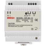 Treetalk - transformateur modulaire monobloc pour sonnette vid�o 12v / 5. 0a, dr - 60 - 12 alimentation ...