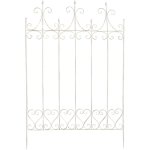 Clp - calandre pour les plantes d'escalade en fer blanc antique remplie