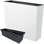 Tresice france - pot de fleurs haut urbi case t duc600t avec insert blanc