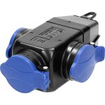 Multiprise tanche rsistante aux chocs ip44 3 prises 2p + t 16a 230v ca orno