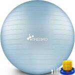 Tresko ballon fitness yoga balle d?exercice antid�rapant balle gymnastique avec pompe 300 kg avec pompe ...