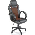 Tresko chaise de bureau, fauteuil de bureau racing sport gamer noir / marron rembourrage �pais - hauteur ...