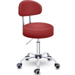 Tresko tabouret roulant rouge vin avec dossier tabouret de travail tabouret pivotant tabouret cosmétique ... Tresko tabouret roulant rouge vin avec dossier tabouret de travail tabouret pivotant tabouret cosmétique ...