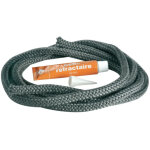 Tresse haute temp�rature pour chemin�e diam�tre 15 mm, l. 3 m