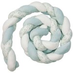 Tresse tour de lit enfant blanc 200 cm