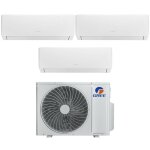 Gree - trial split climatiseur r�versible s�rie pular 12 + 12 + 12 avec gwhd(24)nk6oo r - 32 wi - fi ...
