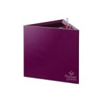 Triangle pot auto irrigant - 14x14x14cm - violet - flower lover