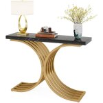 Tribesigns - console meuble, table console blanche meuble, 100 x 30 x 80 cm petite table de pr�sentation, ...