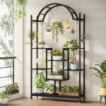 Tribesigns support pour plantes d'intrieur  5 niveaux, 190 cm, tagre pour plantes en mtal avec 8 ...