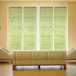 Thedecofactory - tribu - store voilage en jute et coton vert mousse 60x200