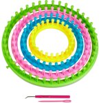 Tricotins circulaires, 4 anneaux, enfants & adultes, bonnets & charpes, d: 28cm, 24cm, 19cm, 14 cm, ...