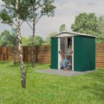 Trigano - abri de jardin métal 2, 77 m2 - vert et alu Trigano - abri de jardin métal 2, 77 m2 - vert et alu