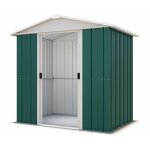 Trigano - abri de jardin métal 2, 77 m2 - vert et alu Trigano - abri de jardin métal 2, 77 m2 - vert et alu