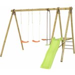 Trigano - balanoire en bois 2, 30 m artix maili - 6 enfants