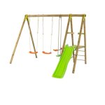 Station de jeux bois 2, 30 m topwood tutti - 6 enfants