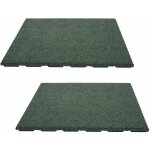 Trigano - dalle amortissante 50 x 50 cm paisseur 2, 5cm - lot de 2 jardin - 54100