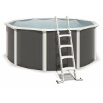 Trigano - piscine hors sol acier ronde � 3, 65 x 1, 32 m anthracite varuna