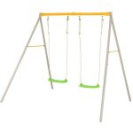 Portique mtal 1, 90 m agility duetto - 2 enfants