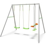 Portique mtal 2, 20 m axion louise - 4 enfants