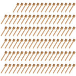 Trimec ? lot de 100 mini cuill�res � miel en bois ? design � t�te fendue pour un service rapide ? accessoire ...