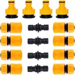 Trimec - lot de 16, raccords pour tuyaux d'arrosage, 8 pi�ces de tuyaux � connexion rapide 1 / 2', 4 ...