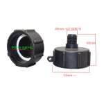 Lot de 2 ibc adaptateur s60x6  rduction1 / 2 filetage grossier avec bouchon cuve adaptateur de rservoir ...