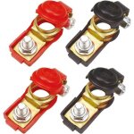 Trimec - 2 paires pinces de borne de câble de batterie de voiture, connecteurs de déconnexion rapide ... Trimec - 2 paires pinces de borne de câble de batterie de voiture, connecteurs de déconnexion rapide ...
