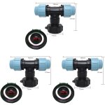 Trimec - lot de 3 adaptateur de r�servoir ibc s60 x 6 - raccord en t pour raccord de tuyau d'eau - sortie ...