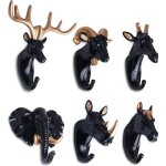 6 pièces crochets patères porte manteau mural tête d'animal cerf Éléphant chèvre crochets decoratif murale ... 6 pièces crochets patères porte manteau mural tête d'animal cerf Éléphant chèvre crochets decoratif murale ...