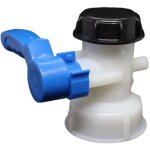 Trimec - adaptateur de r�servoir ibc 75mm dn50 vanne � papillons de vidange raccords de vidange pour ...