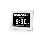 Horloge calendrier numrique one piece 7 pouces avec date et heure, horloge alzheimer pour parents, rappel ...