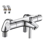 Trimec - mitigeur thermostatique baignoire, robinet thermostatique bain douche avec bouton de scuris ...