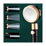 Pomme de douche avec pommeau rsistant  l'eau et  la salet, douche haute pression 3 + 1 modes, filtre ...