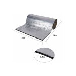 Tapis d'isolation acoustique pour voitures, 10mm mousse insonorisante insonorisation phonique, tanche ...