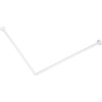 Tringle angulaire blanc  rideau de douche 80x80 aluminium support barre de douche baignoire
