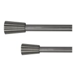 Store menuiserie - tringle, kit tringles et supports, pommeau nickel bross, d, 16 extensible 1m20  ...