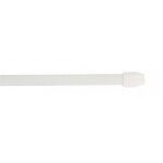Tringle ovale 10x5 mm, 50 à 80cm, avec pitons de fixations, blanc, 2 pièces Tringle ovale 10x5 mm, 50 à 80cm, avec pitons de fixations, blanc, 2 pièces